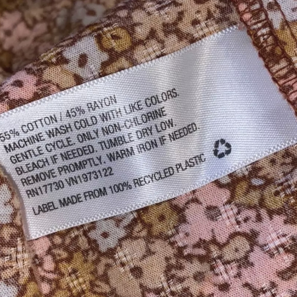 UNIVERSAL THREAD FLORAL PRINT RUFFLE DRESS - Picture 6 of 6